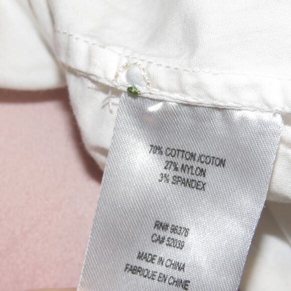 Samuel Dong White Embroidered Floral Button Up Long Sleeve Shirt - Picture 8 of 9